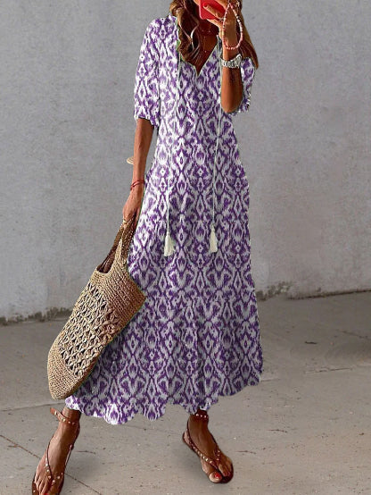 Emily | Boho Dress with Tummy Coverage