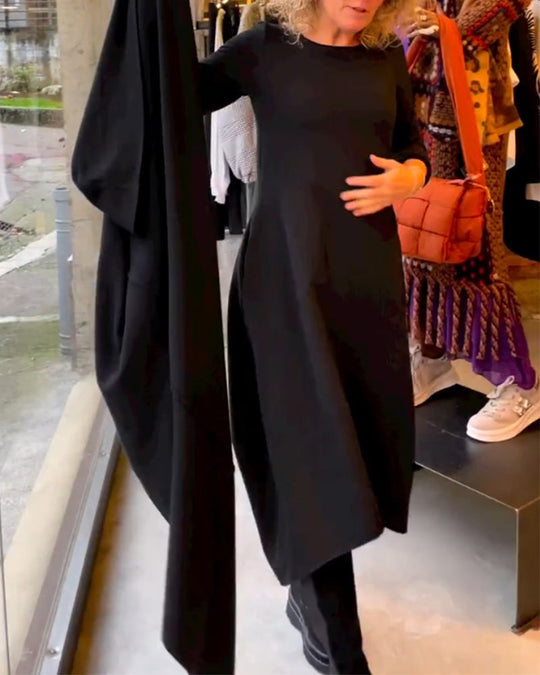 Clara - Frühlings-Midikleid mit Bauchkaschierung