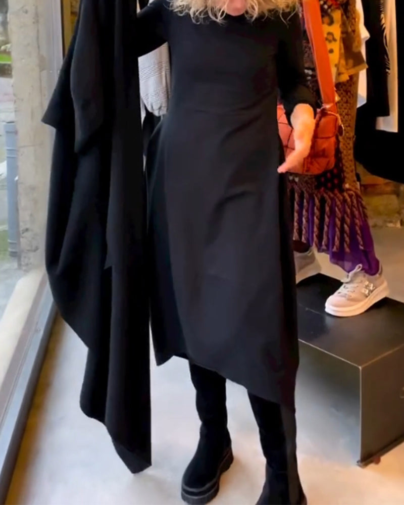Clara - Frühlings-Midikleid mit Bauchkaschierung
