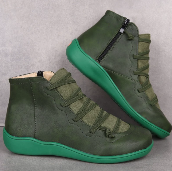 Nina - Trendy Vintage Style Stiefeletten
