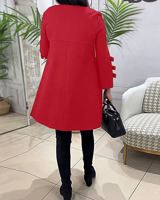 Nadine - Langarm Casual Kleid
