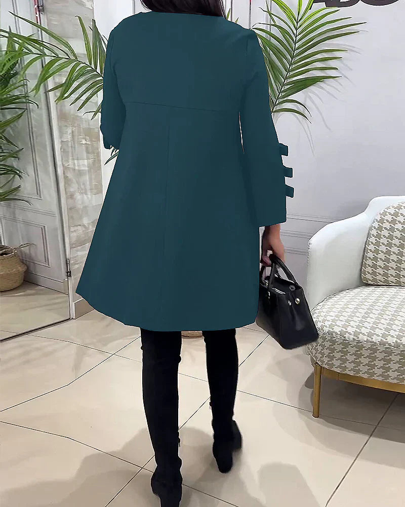Nadine - Langarm Casual Kleid
