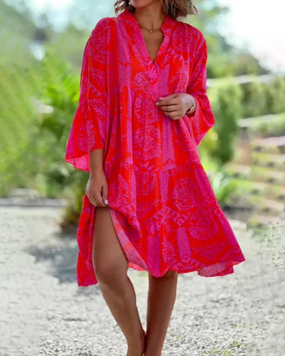 Vellana-Boho Cotton Dress