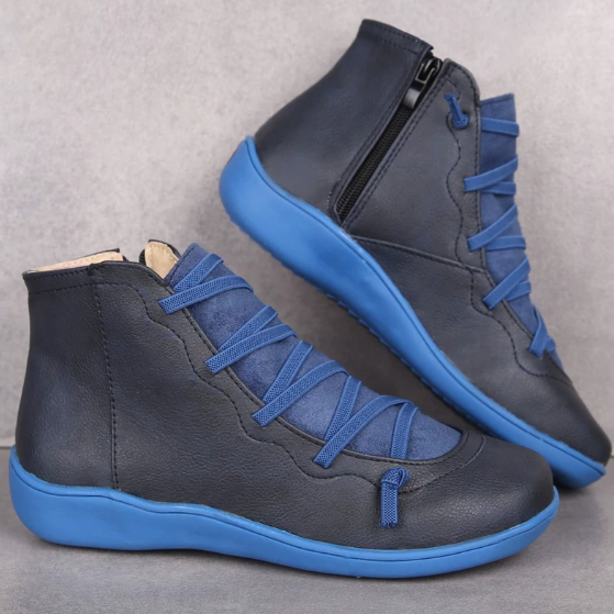 Nina - Trendy Vintage Style Stiefeletten