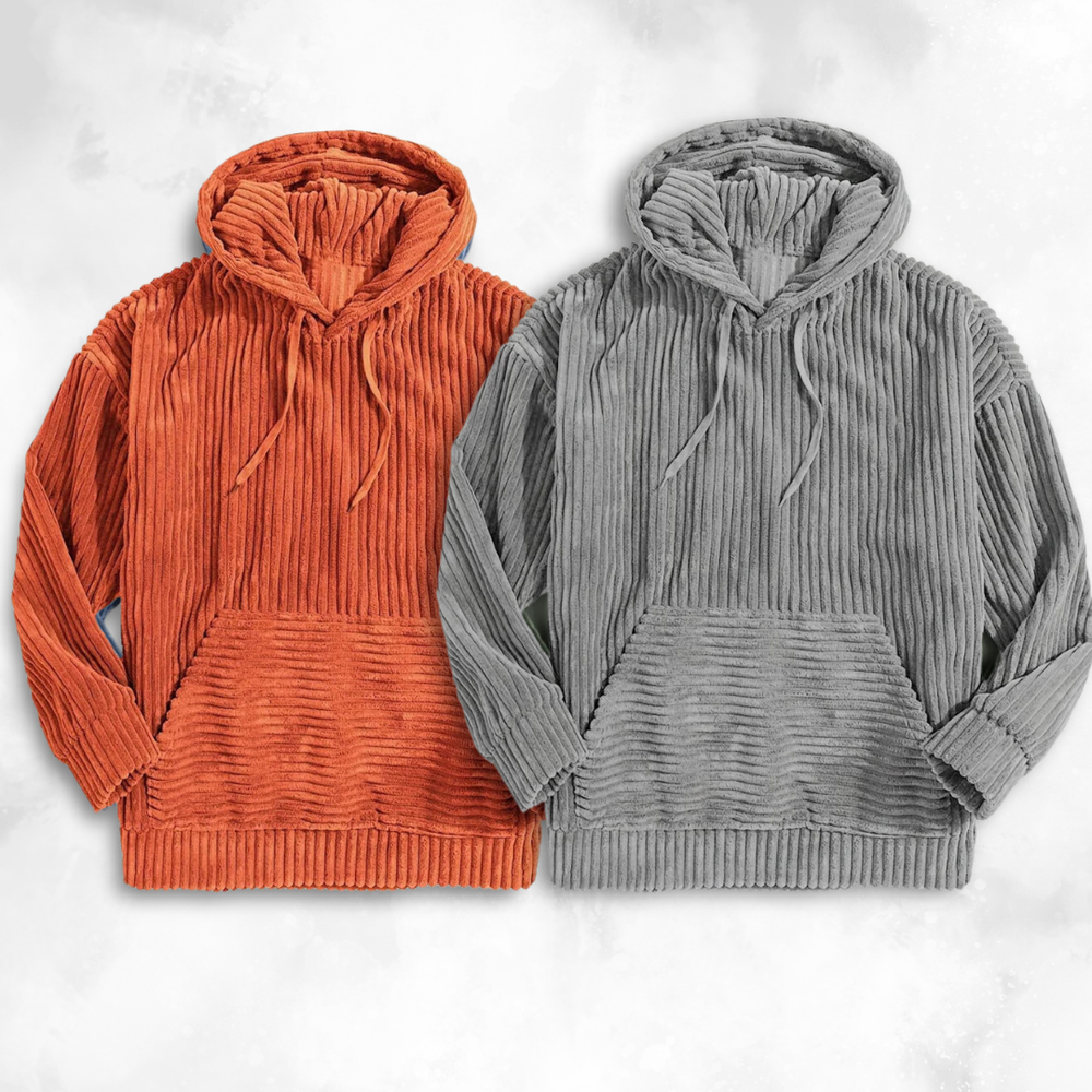 Max - Kapuzenpullover aus Cord mit Tasche