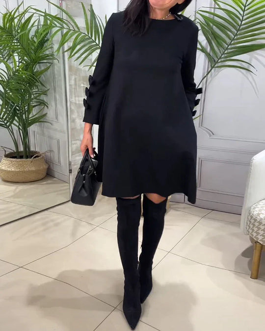 Nadine - Langarm Casual Kleid