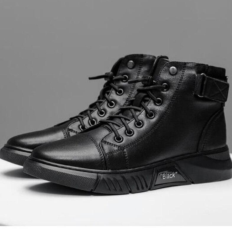 Stride - Herrenstiefel mit Rundtoe und rutschfester Lederdesign