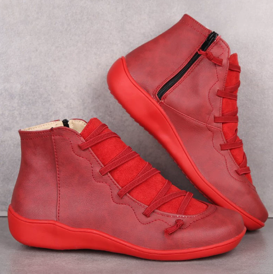 Nina - Trendy Vintage Style Stiefeletten