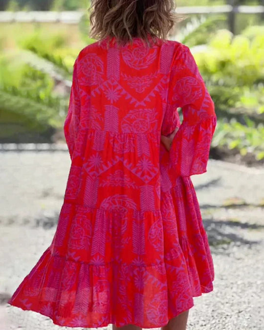 Vellana-Boho Cotton Dress
