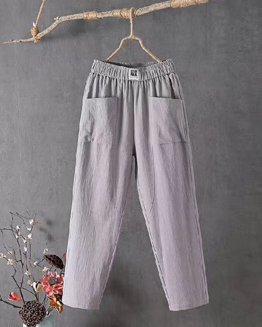 Vita - Loose-fitting linen trousers