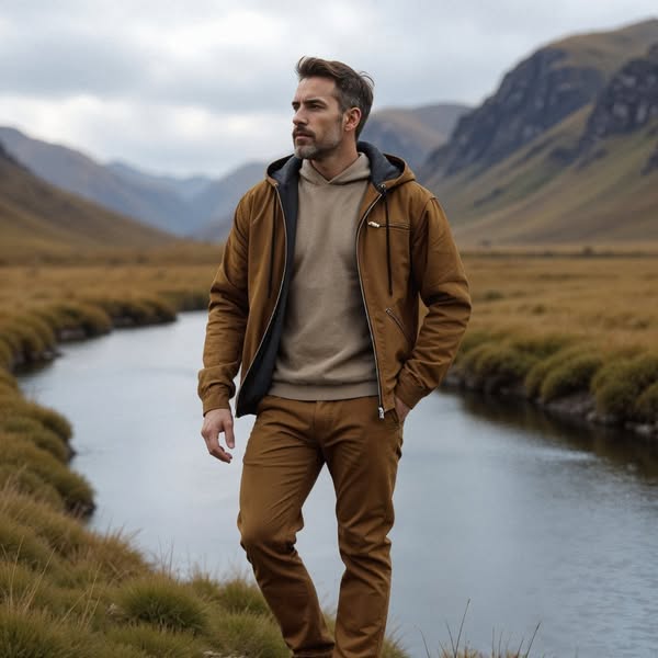 Martin - Klassische elegante Vintage-Jacke mit Futter