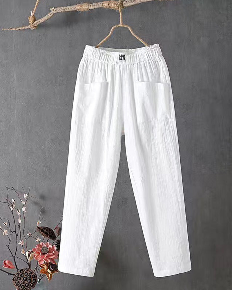 Vita - Loose-fitting linen trousers
