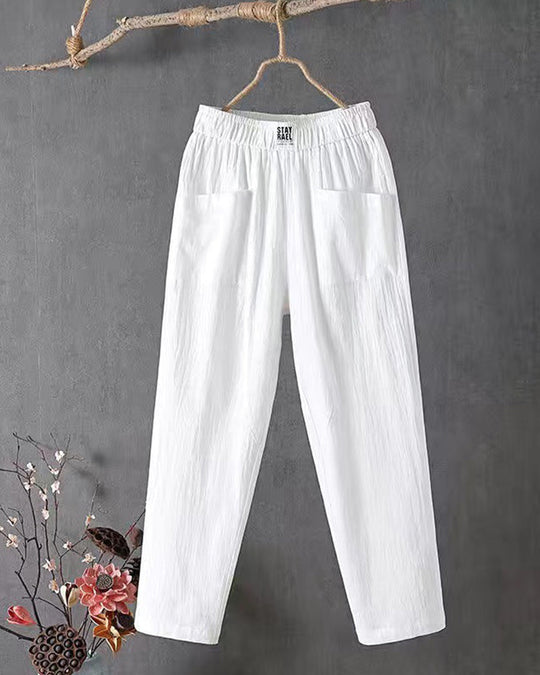 Vita - Loose-fitting linen trousers