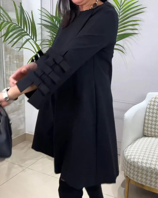 Nadine - Langarm Casual Kleid