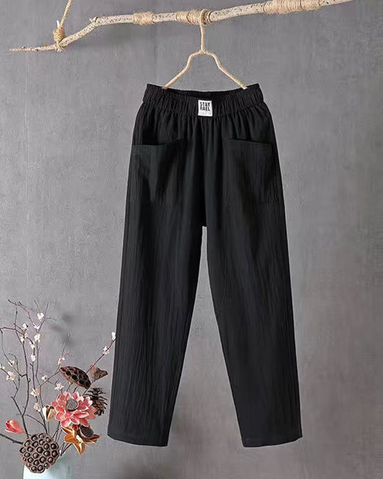 Vita - Loose-fitting linen trousers