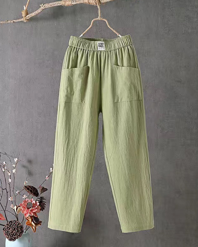 Vita - Loose-fitting linen trousers