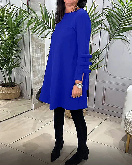 Nadine - Langarm Casual Kleid