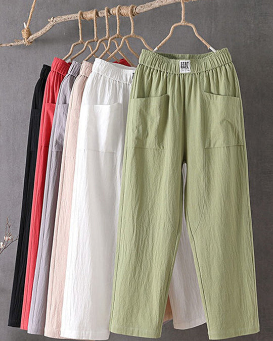 Vita - Loose-fitting linen trousers