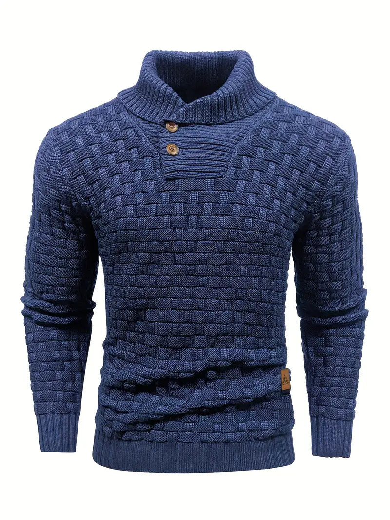 Valmo - Herren Stilvoller und Bequemer Strickpullover