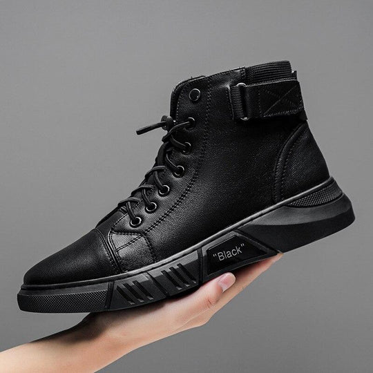 Stride - Herrenstiefel mit Rundtoe und rutschfester Lederdesign