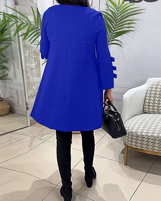 Nadine - Langarm Casual Kleid