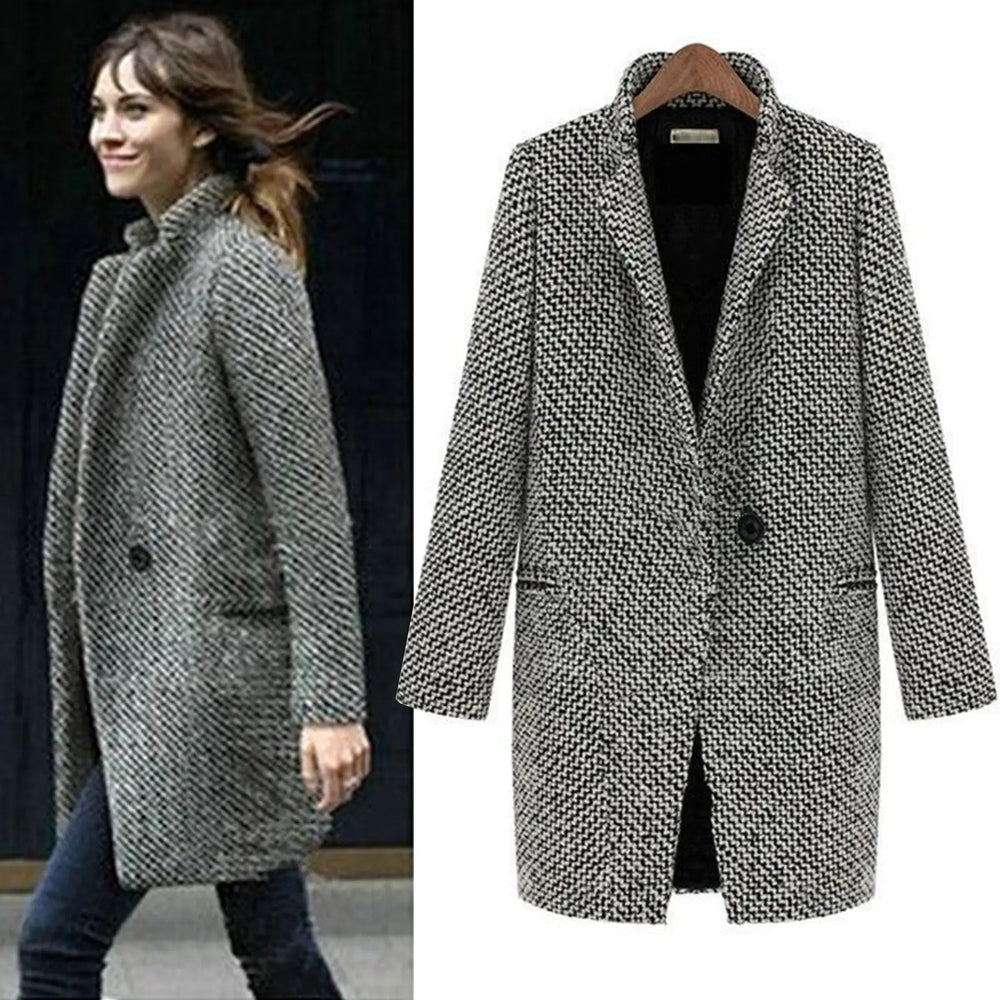 Olivia - Premium Midi-Langjacke