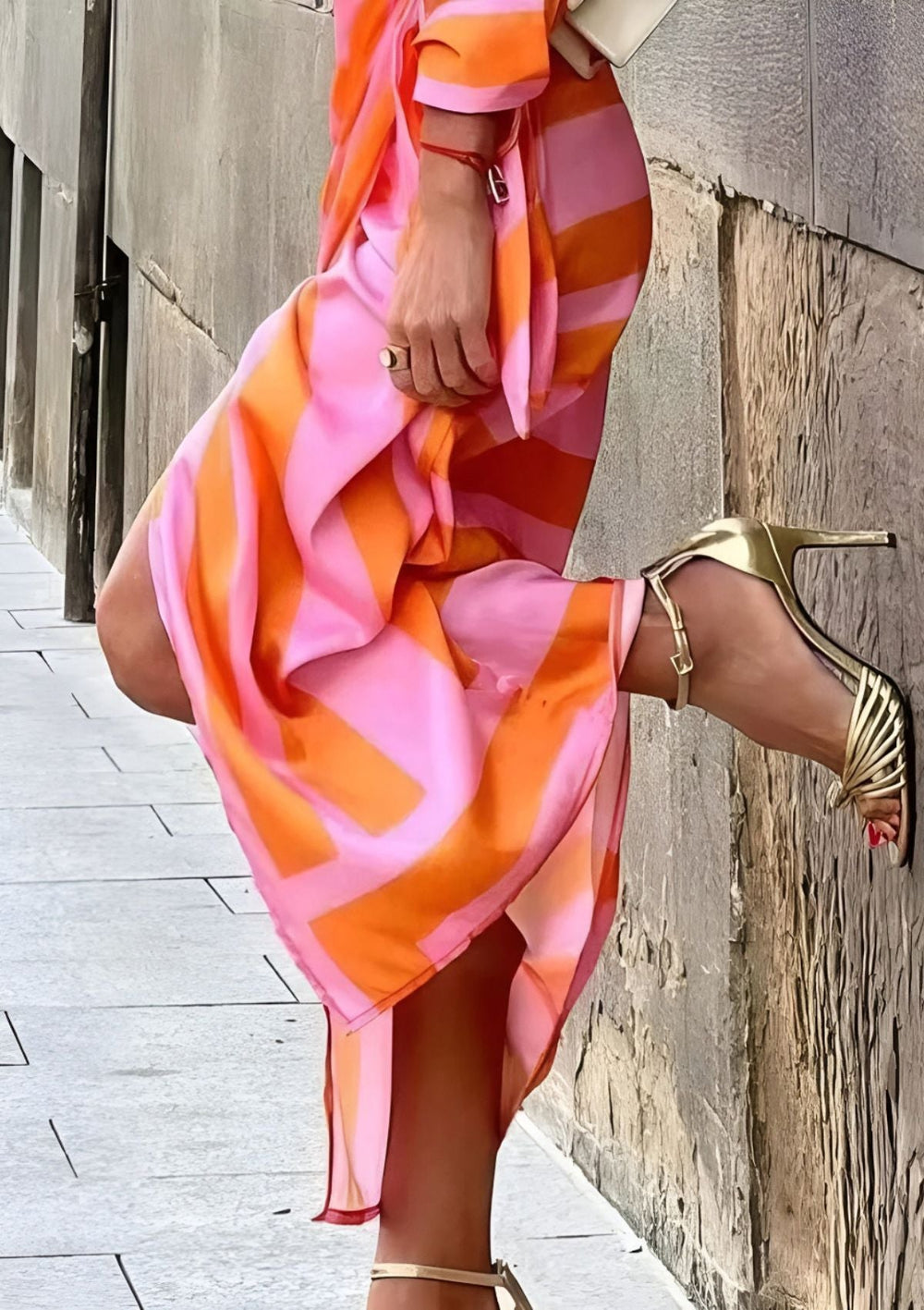 Ruby - Elegantes Bedrucktes Wickelkleid