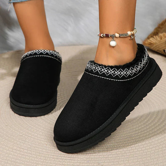 Rani - Damen Beheizte Winter-Hausschuhe aus Wildleder