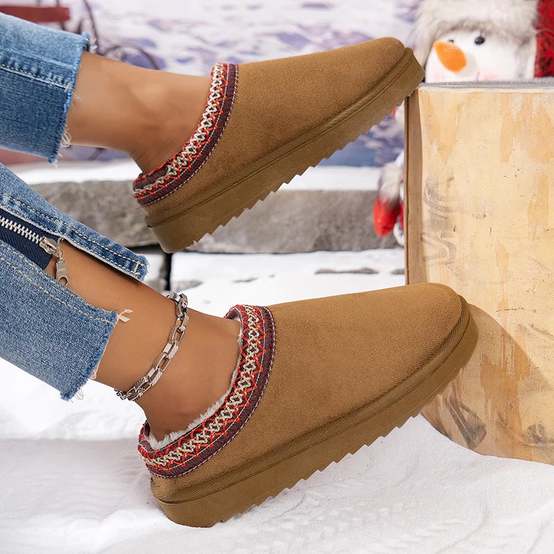 Rani - Damen Beheizte Winter-Hausschuhe aus Wildleder