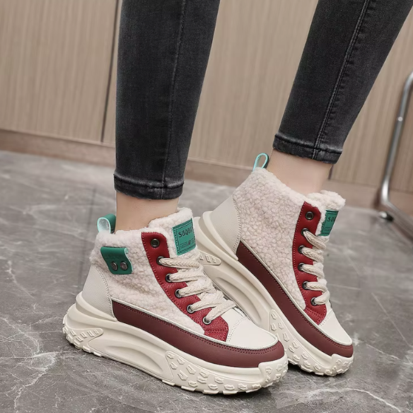 Angela – Gemütliche und stilvolle Stiefel mit dicker Sohle