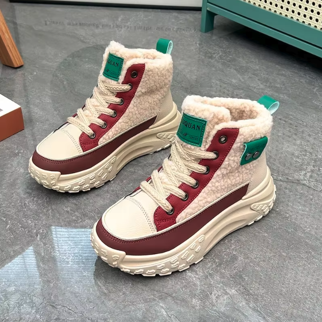 Angela – Gemütliche und stilvolle Stiefel mit dicker Sohle