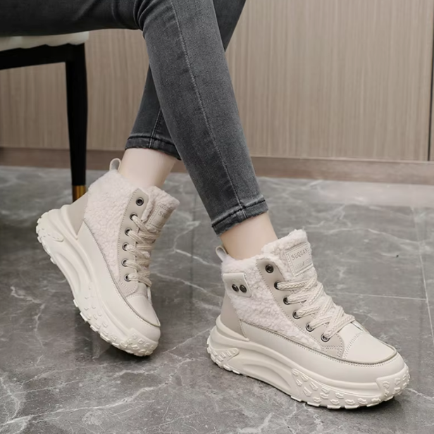 Angela – Gemütliche und stilvolle Stiefel mit dicker Sohle