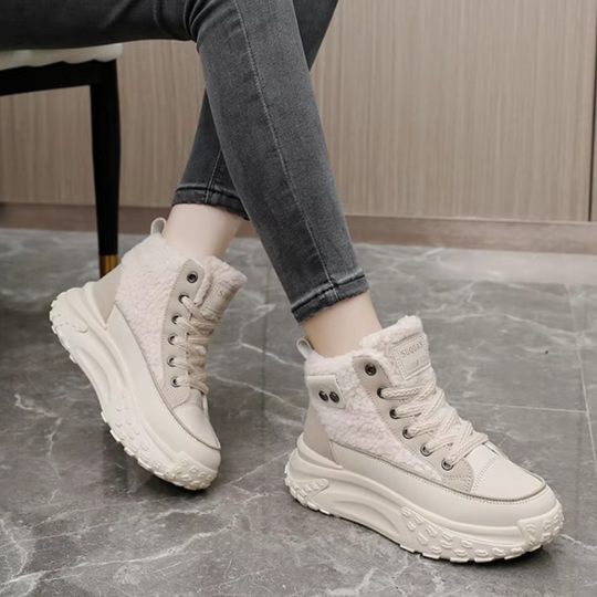 Angela – Gemütliche und stilvolle Stiefel mit dicker Sohle