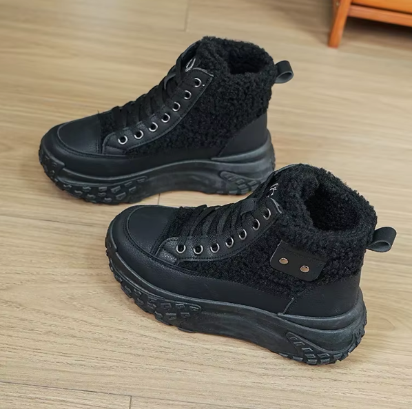 Angela – Gemütliche und stilvolle Stiefel mit dicker Sohle