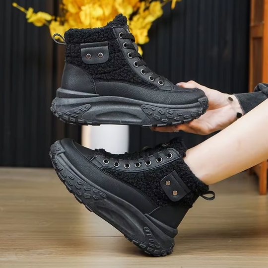 Angela – Gemütliche und stilvolle Stiefel mit dicker Sohle