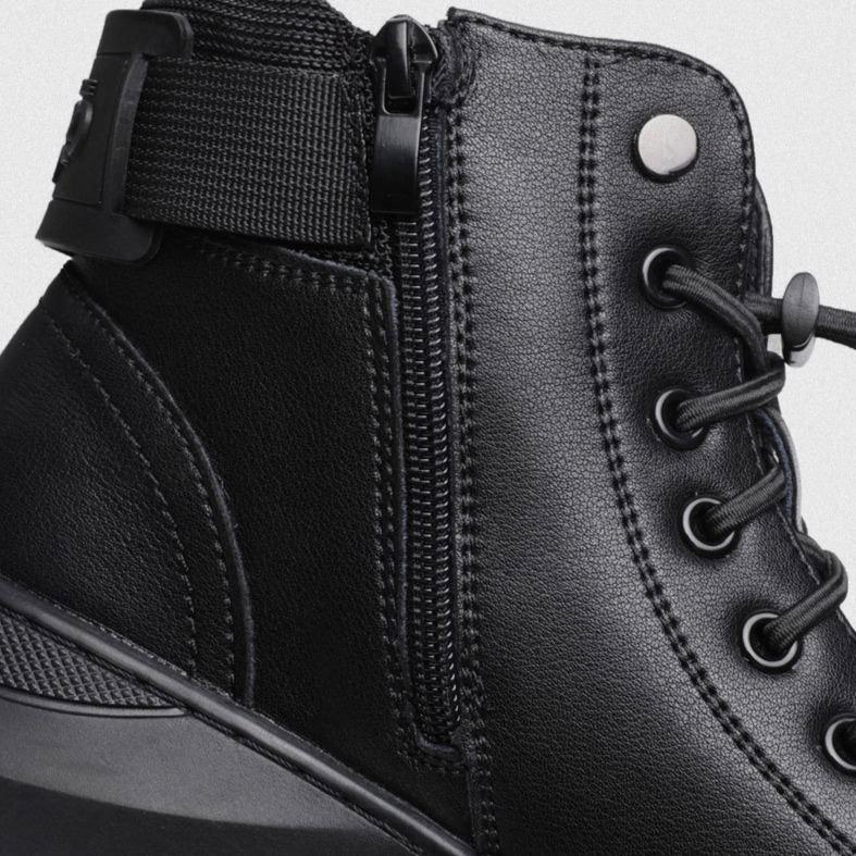Stride - Herrenstiefel mit Rundtoe und rutschfester Lederdesign