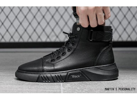Stride - Herrenstiefel mit Rundtoe und rutschfester Lederdesign