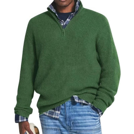 Matthias - Strickpullover mit Reißverschluss für Männer