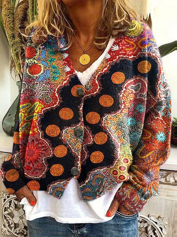 Saskia - Bequemer und Farbiger Strickpullover