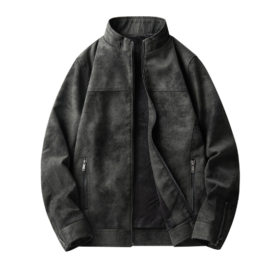 Frank - Premium Lederjacke mit Reißverschluss