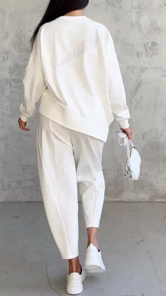 Floriana - Elegant Long Sleeve Two-Piece Set