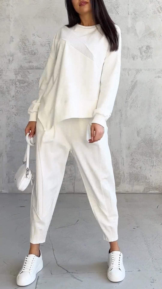Floriana - Elegant Long Sleeve Two-Piece Set