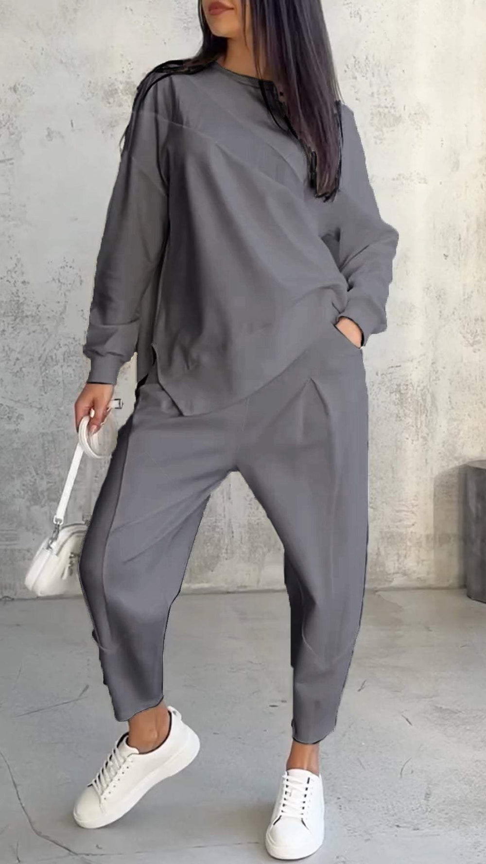 Floriana - Elegant Long Sleeve Two-Piece Set