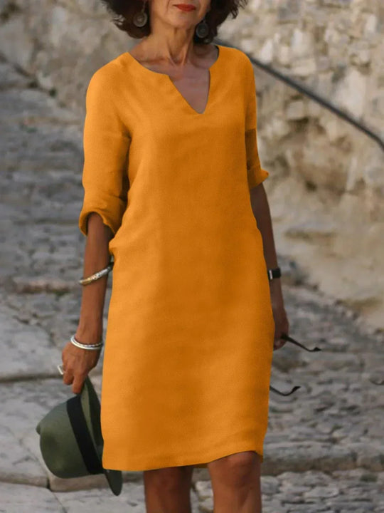 Josette | Elegant dress with V-neck