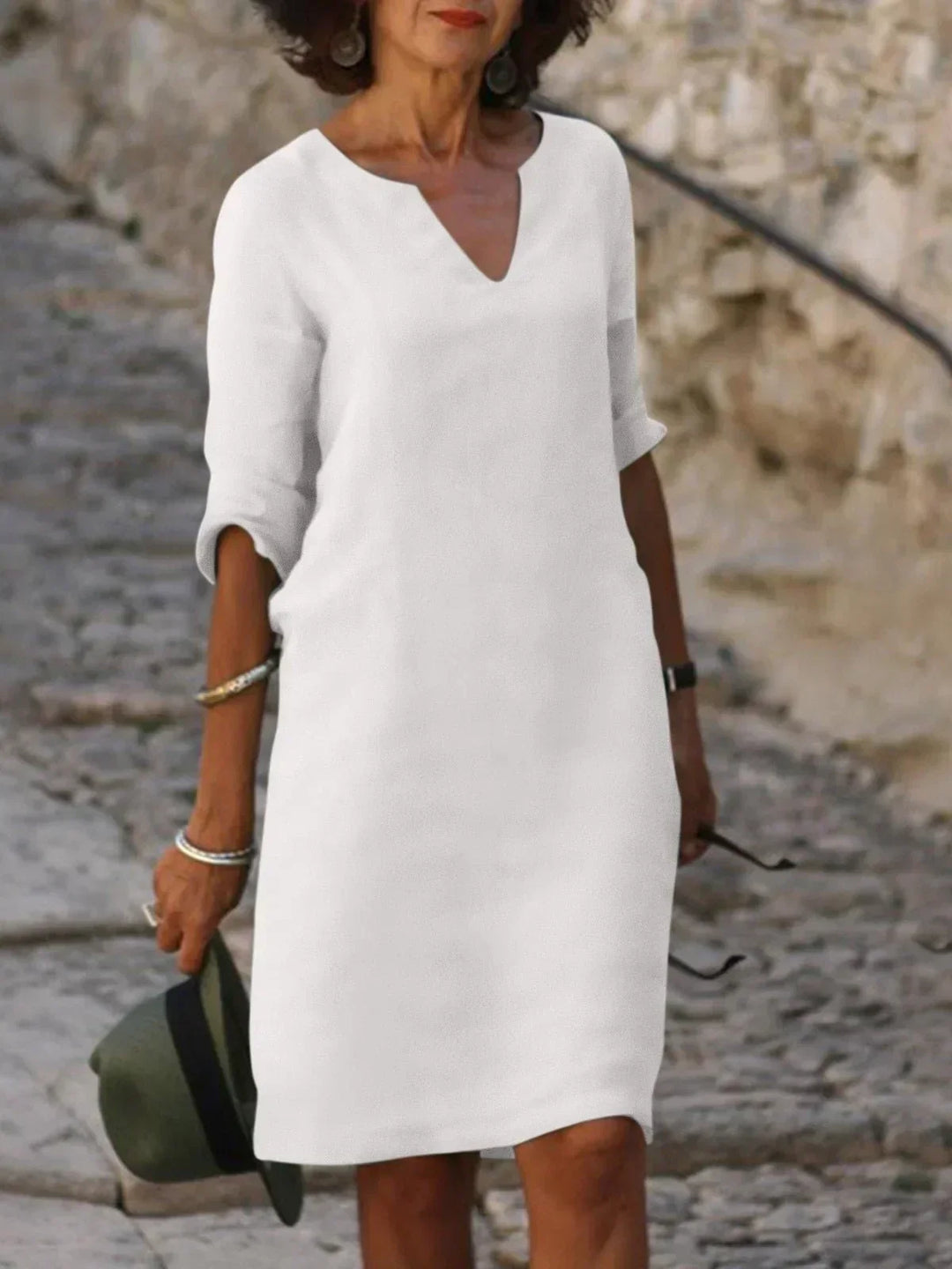 Josette | Elegant dress with V-neck
