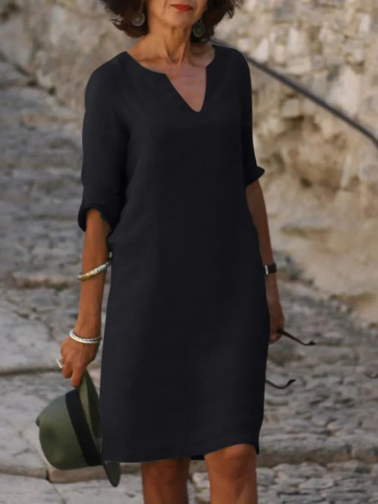Josette | Elegant dress with V-neck