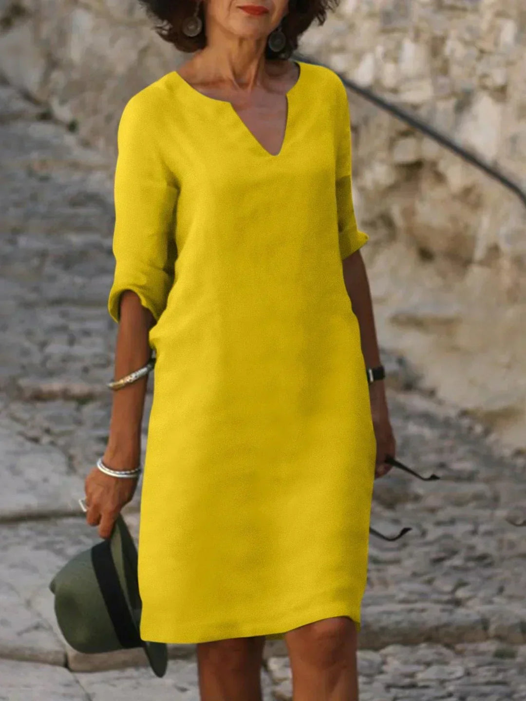 Josette | Elegant dress with V-neck