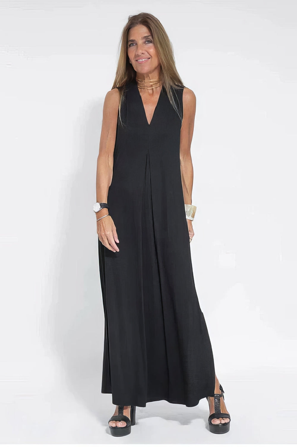 ELISE Elegantes Langes Kleid mit kostenlosem passendem Cardigan